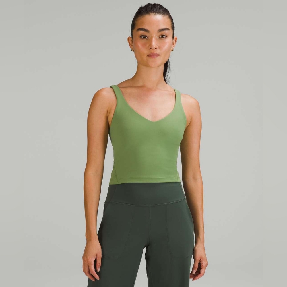 Lululemon Align Cropped Tank Top in Green